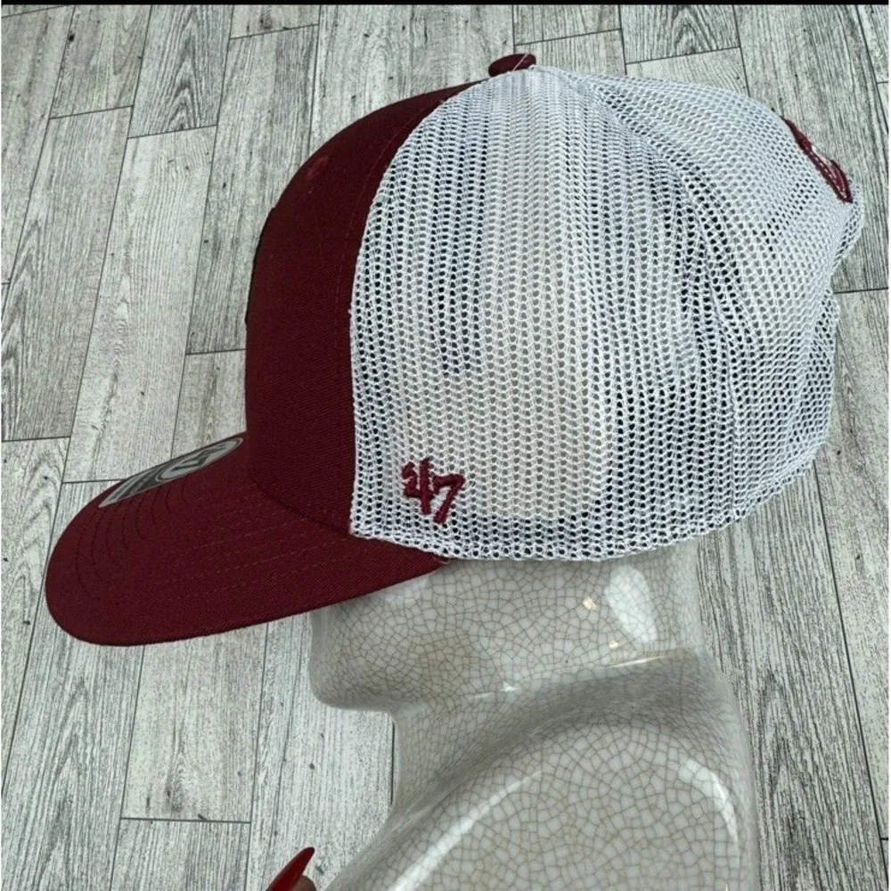Alabama Hat Cap Crimson Tide '47 Brand Trucker‎ Razor Red Mesh Snapback OSFA NEW